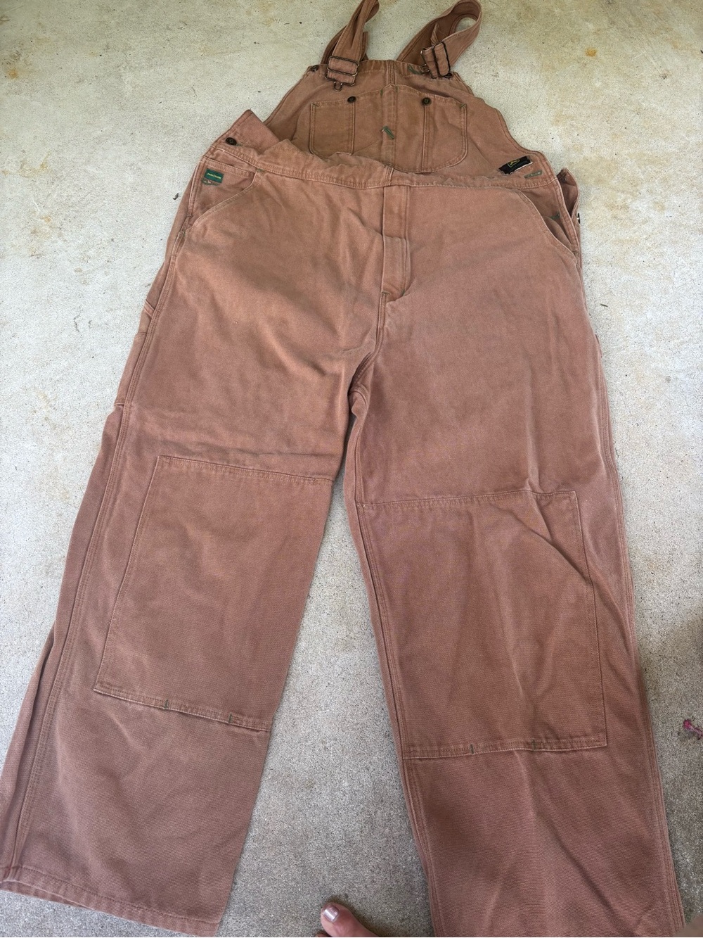 John Deere Men's Cargo Bib Overalls - Brown